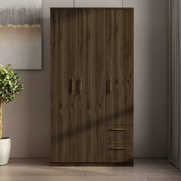 Hanah Home Armario Merlin - Walnut